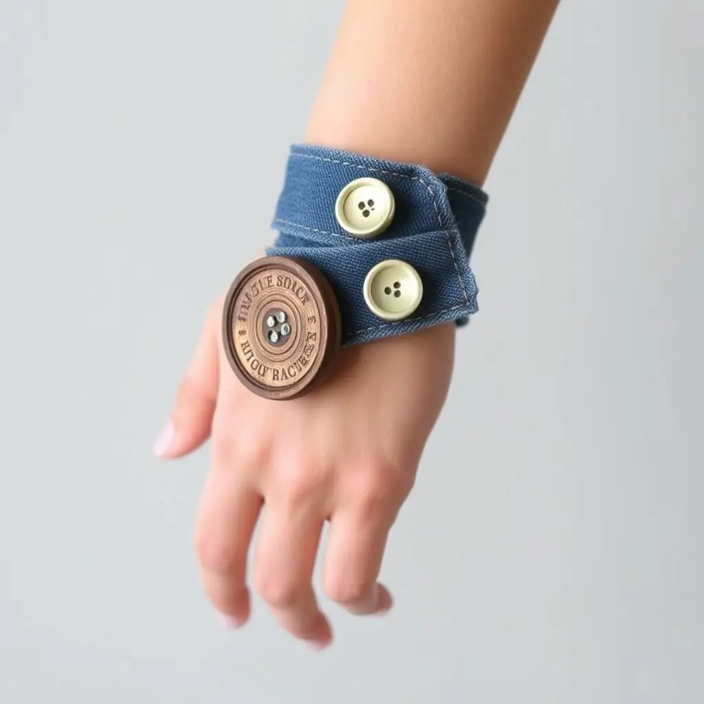 Denim Wristbands with Personality